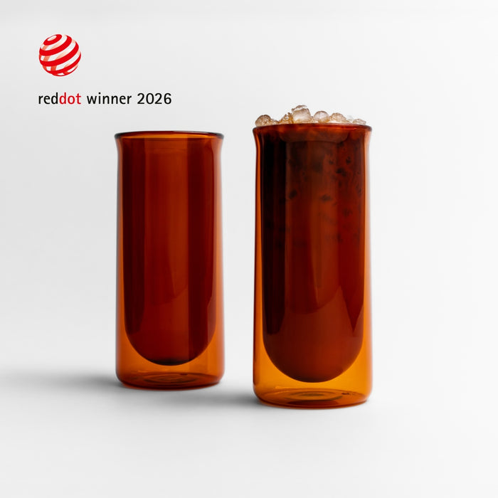 FLUR Iced Coffee Glasses — Amber