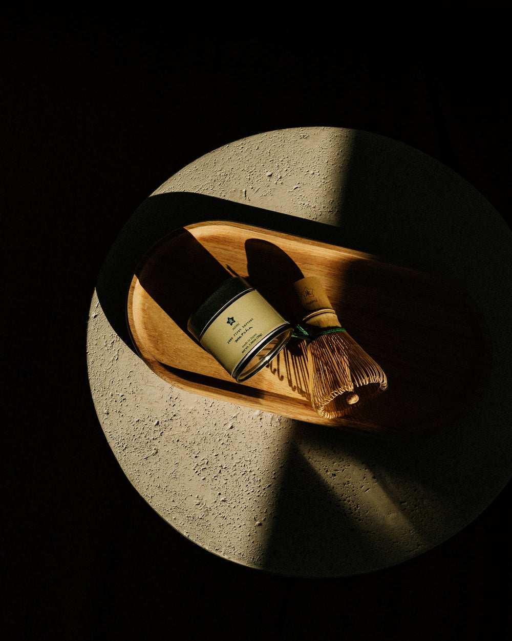 Whisking matcha in the FLUR bowl