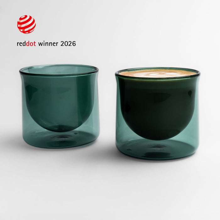 FLUR Latte XL Glasses — Teal