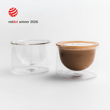 FLUR Latte Glasses Clear