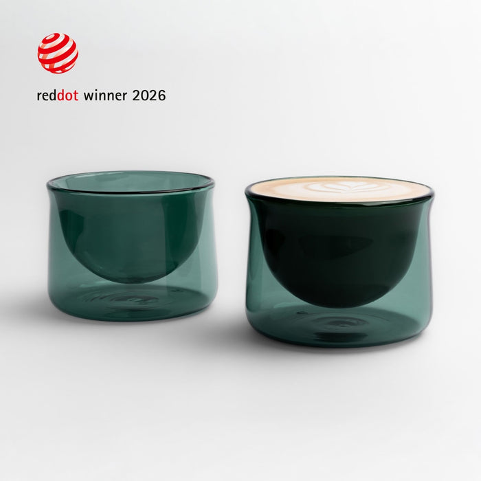FLUR Latte Glasses — Teal