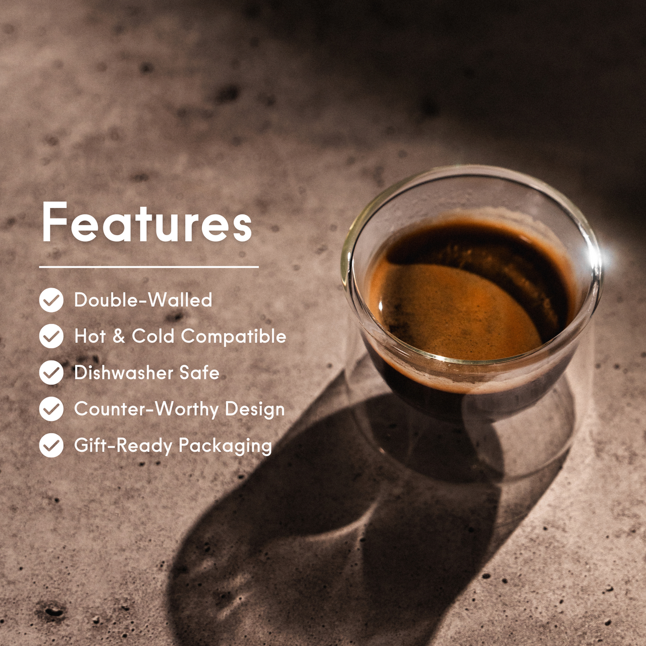 FLUR Espresso Glasses
