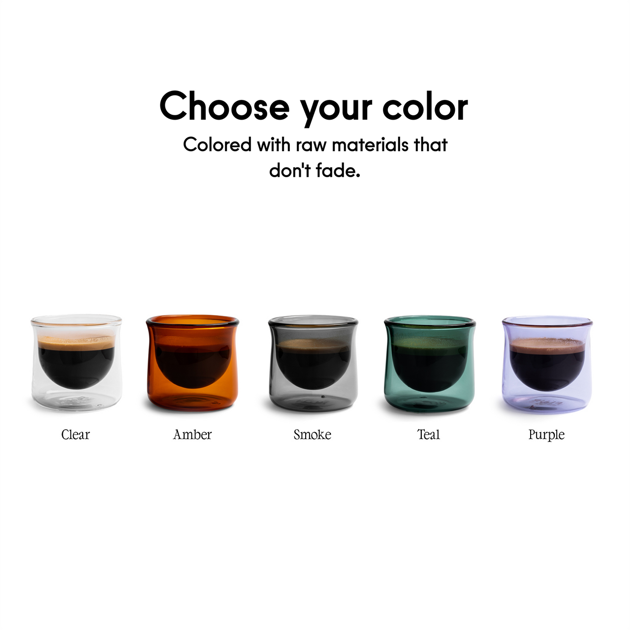 FLUR Espresso Glasses