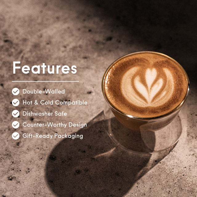 FLUR Latte Glasses