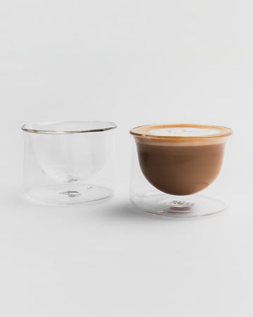 FLUR Latte Glasses Clear